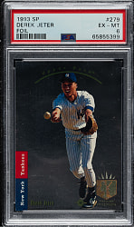 1993 Upper Deck SP Foil #279 Derek Jeter Rookie PSA EX-MT 6