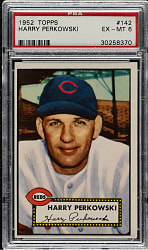 1952 Topps #142 Harry Perkowski PSA EX-MT 6