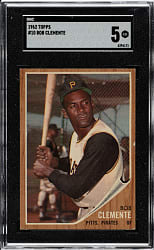 1962 Topps #10 Roberto Clemente SGC EX 5
