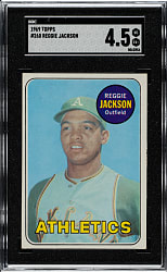 1969 Topps #260 Reggie Jackson Rookie SGC VG/EX+ 4.5