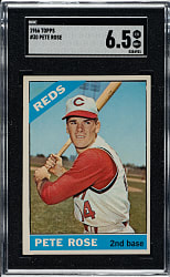1966 Topps #30 Pete Rose SGC EX/NM+ 6.5