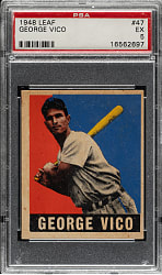 1948-1949 Leaf #47 George Vico PSA EX 5