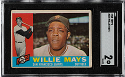 1960 Topps #200 Willie Mays SGC GOOD 2