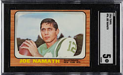 1966 Topps Football #96 Joe Namath SGC EX 5