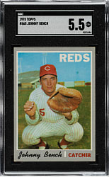 1970 Topps #660 Johnny Bench SGC EX+ 5.5