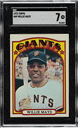 1972 Topps #49 Willie Mays SGC NM 7