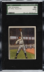 1950 Bowman #11 Phil Rizzuto SGC VG/EX 50