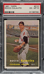 1957 Topps #212 Rocco Colavito PSA EX-MT 6