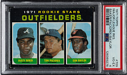 1971 Topps #709 Dusty Baker/Don Baylor Rookie PSA VG-EX 4