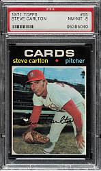 1971 Topps #55 Steve Carlton PSA NM-MT 8