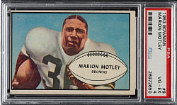 1953 Bowman Football #9 Marion Motley PSA VG-EX 4