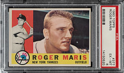 1960 Topps #377 Roger Maris PSA EX-MT 6