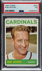 1964 Topps #543 Bob Uecker PSA NM 7