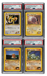 2000 Pokemon Gym Challenge 1st Edition PSA-Graded Collection (4)