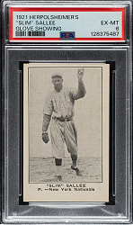 1921 Herpolsheimer's Clothing Slim Sallee PSA EX-MT 6 - 1 of 2 - Highest Graded!