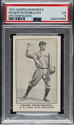 1921 Herpolsheimer's Clothing Roger Peckinpaugh PSA EX 5 - 1 of 1 - Highest Graded!