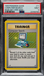 1999 Pokemon Base Set #71 Computer Search PSA MINT 9