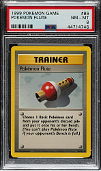 1999 Pokemon Base Set #86 Pokeflute PSA NM-MT 8