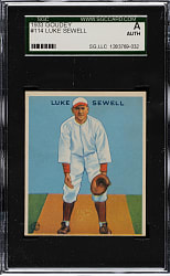 1933 R319 Goudey #114 Luke Sewell SGC Authentic