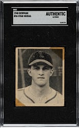 1948 Bowman #36 Stan Musial Rookie SGC Authentic