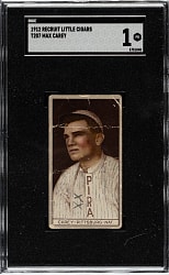 1912 T207 Brown Background Max Carey SGC POOR 1