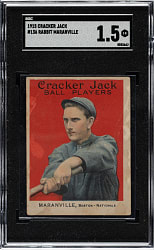 1915 E145 Cracker Jack #136 Rabbit Maranville SGC FAIR 1.5