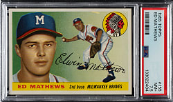 1955 Topps #155 Ed Mathews PSA NM+ 7.5