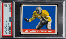 1948 Leaf Football #28 Whitey Wistert Yellow Jersey PSA NM 7