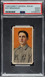1909-1911 T206 White Border Roy Brashear PSA GOOD 2 (MK)