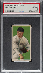 1909-1911 T206 White Border Jack Quinn PSA GOOD 2