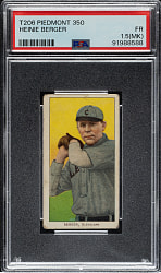 1909-1911 T206 White Border Heinie Berger PSA FAIR 1.5 (MK)