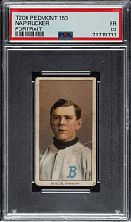 1909-1911 T206 White Border Nap Rucker Throwing PSA FAIR 1.5