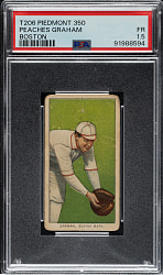 1909-1911 T206 White Border Peaches Graham PSA FAIR 1.5