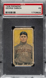 1909-1911 T206 White Border George Gibson PSA POOR 1