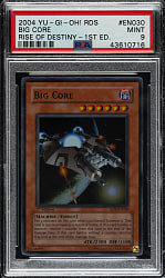 2004 Yu-Gi-Oh! Rise of Destiny 1st Edition #EN030 Big Core Super Rare PSA MINT 9