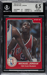 1984-1985 Star Company Basketball #195 Michael Jordan "1984 Gold Medalist" BGS EX-MT+ 6.5
