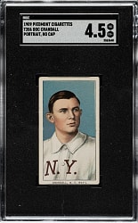 1909-1911 T206 White Border Doc Crandall Portrait, No Cap SGC VG/EX+ 4.5