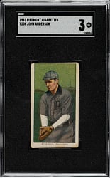 1909-1911 T206 White Border John Anderson SGC VG 3