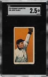 1909-1911 T206 White Border Jimmy Slagle SGC GOOD+ 2.5