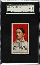 1909-1911 T206 White Border Jim McGinley SGC GOOD 30