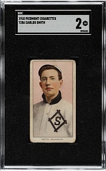 1909-1911 T206 White Border Carlos Smith Southern Leaguer SGC GOOD 2