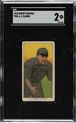 1909-1911 T206 White Border J.J. Clarke SGC GOOD 2