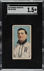 1909-1911 T206 White Border Ray Ryan Southern Leaguer SGC FAIR 1.5