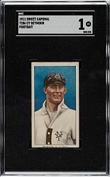 1909-1911 T206 White Border Cy Seymour Portrait SGC POOR 1