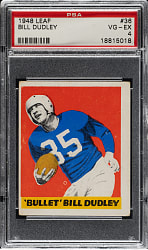 1948 Leaf Football #36 Bill Dudley Rookie PSA VG-EX 4