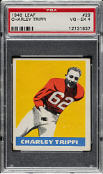 1948 Leaf Football #29 Charley Trippi Rookie PSA VG-EX 4