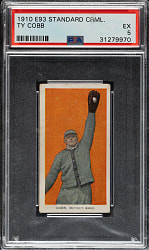 1910 E93 Standard Caramel Ty Cobb PSA EX 5