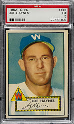 1952 Topps #145 Joe Haynes PSA EX 5