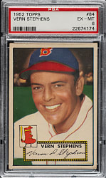 1952 Topps #84 Vern Stephens PSA EX-MT 6