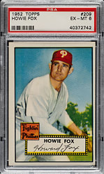 1952 Topps #209 Howie Fox PSA EX-MT 6
